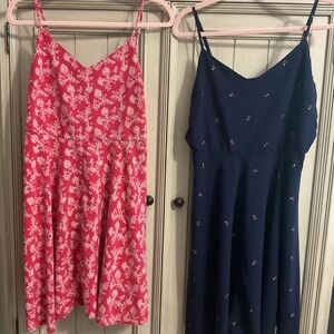 Bundle: GAP Sundresses (Size Large) Empire Waist, Smocked Back,